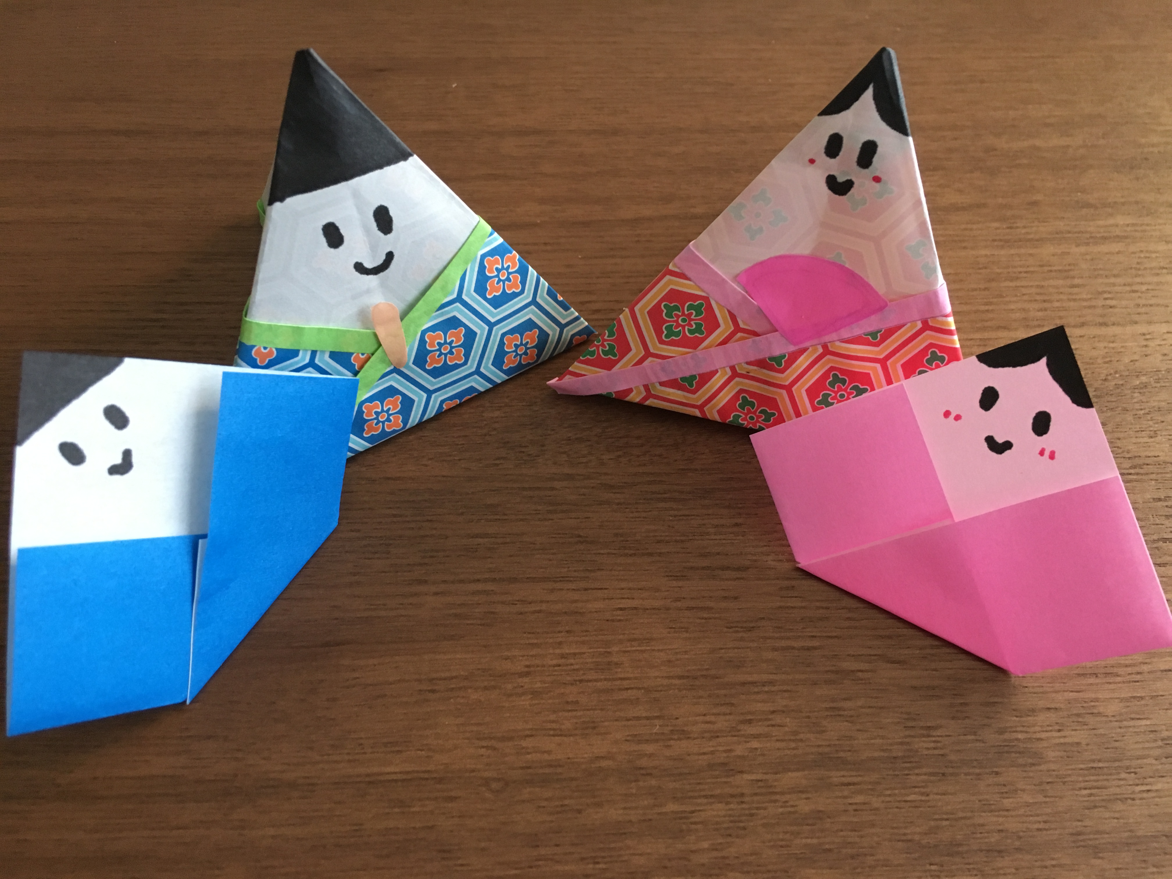 雛人形の折り紙での作り方 子供と作れる簡単な立体の折り方 育児の知恵袋 子育てに役立つ情報や悩みを解決